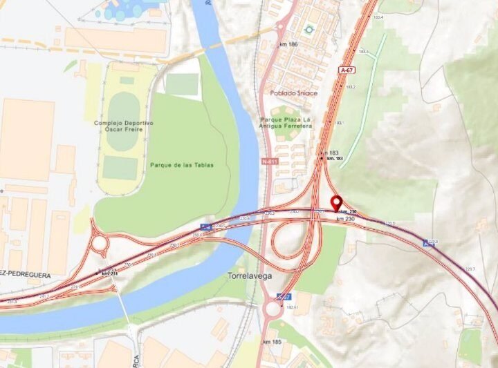 Cortes en la A-8 y A-67 por obras en túnel de Torrelavega la próxima semana