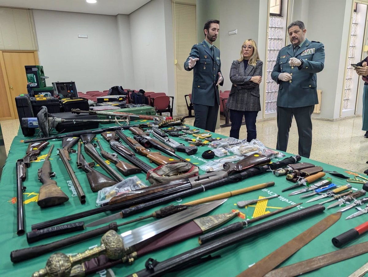 Desmantelado grupo criminal tras 30 robos y 50 armas incautadas en Cantabria