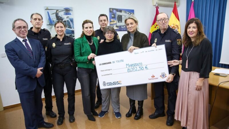 Destinación de los 8.000 euros recaudados en la carrera Ruta Policial 091.