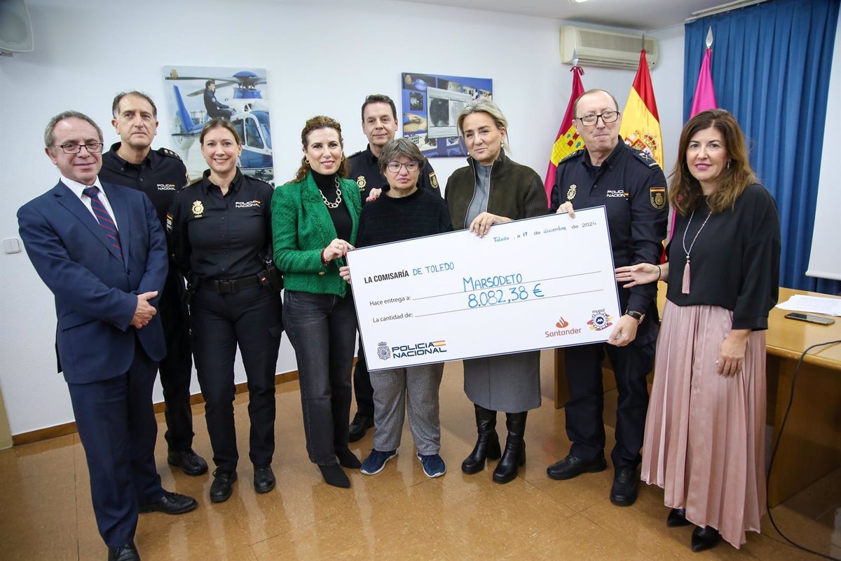 Destinación de los 8.000 euros recaudados en la carrera Ruta Policial 091.