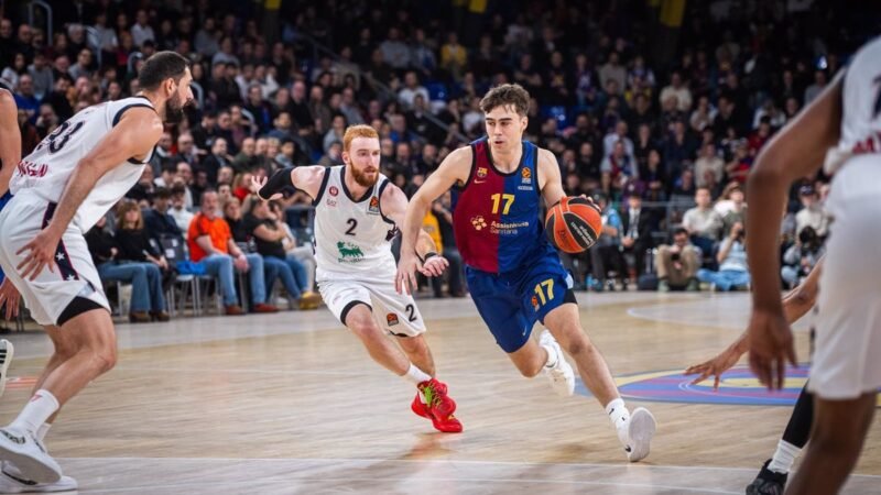 El Barça se desinfla en el Palau durante el partido de baloncesto.