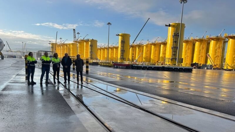 El Puerto de Avilés amplía su red ferroviaria interior en 1,2 km con una inversión de 2,8 millones de euros