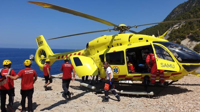 Hombre herido al caer al agua en Cap Blanc