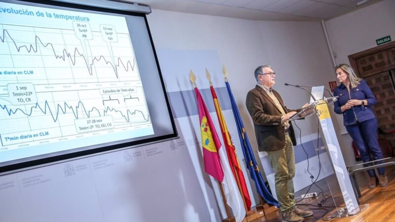 Otoño cálido y húmedo en Castilla-La Mancha: récord de precipitaciones en Mira