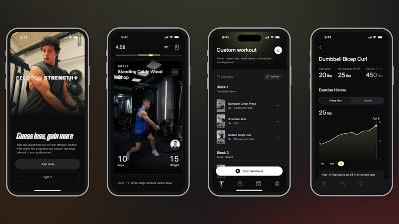 Peloton lanza app de entrenamiento de fuerza en audio