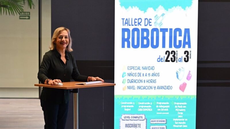 Santander ofrece talleres de programación y robótica para escolares en vacaciones de Navidad.