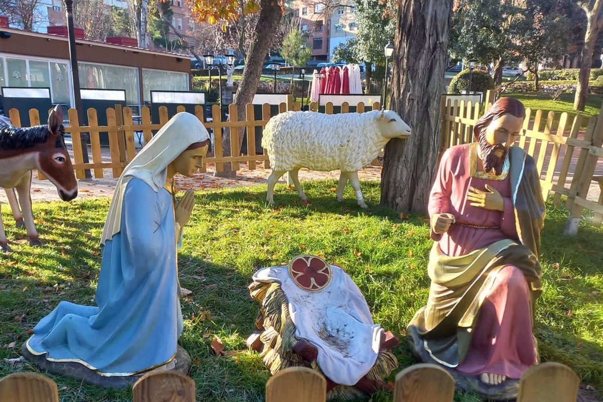 Sustraen al Niño Jesús del belén en Parque de la Concordia, Guadalajara