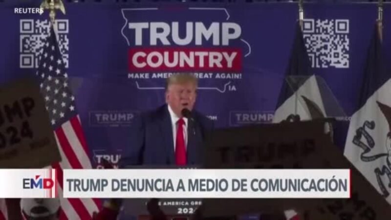 Trump demanda a medios por interferir en elecciones