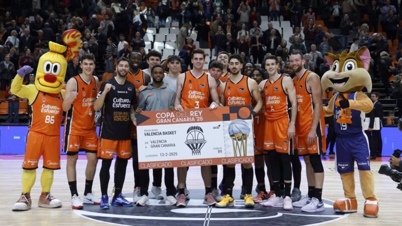 Valencia Basket se clasifica para la Copa del Rey tras derrotar a Lleida.