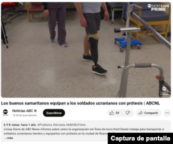 Captura de pantalla de la publicación original de ABC News en YouTube. Con traducción automática.