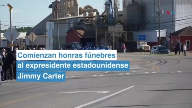 Inician honores fúnebres de 6 días para Jimmy Carter