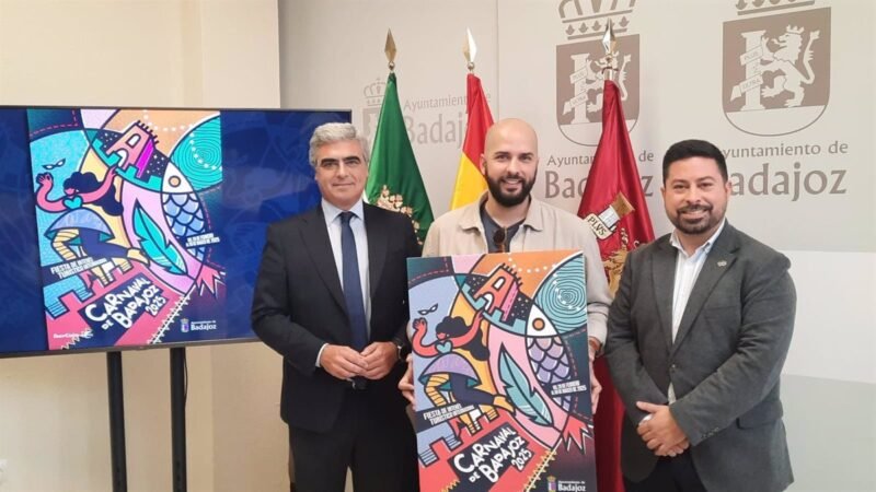 Luis Amaya Pérez, pacense, crea cartel del Carnaval de Badajoz 2025