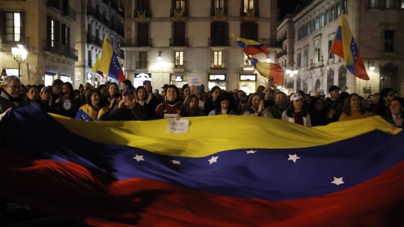 4.000 personas en Barcelona piden a Edmundo González como presidente de Venezuela