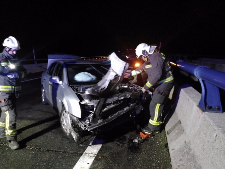 Conductor herido en accidente en la A-67 en Campoo de Enmedio