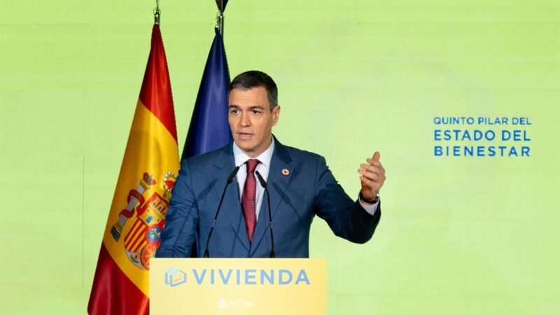 Sánchez anuncia exención total del IRPF para propietarios de viviendas en alquiler