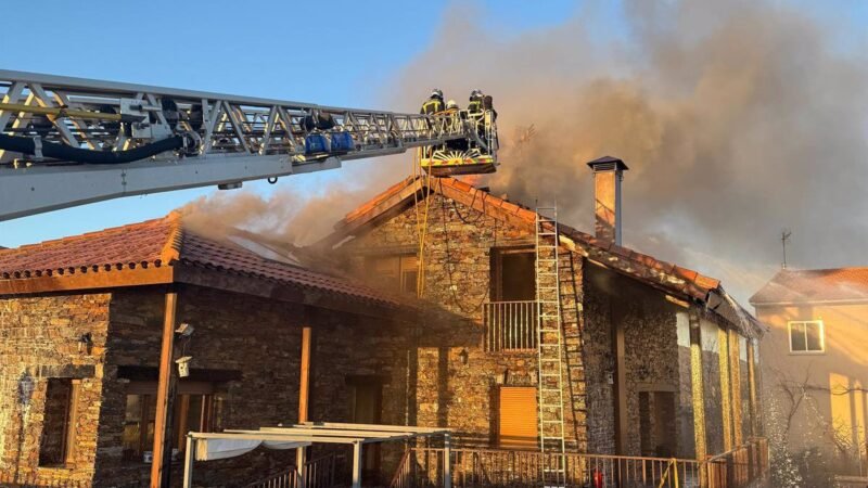 Incendio en una casita aislada en Patones, sin víctimas