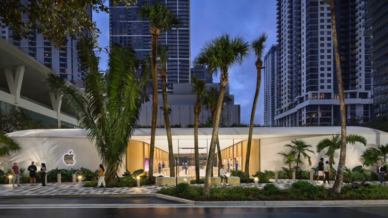 Apertura de Apple Miami Worldcenter el viernes 24 de enero en el centro de Miami