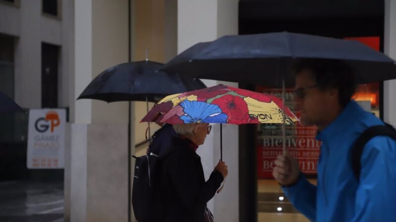 Alerta amarilla por lluvias en el norte de Cáceres el domingo