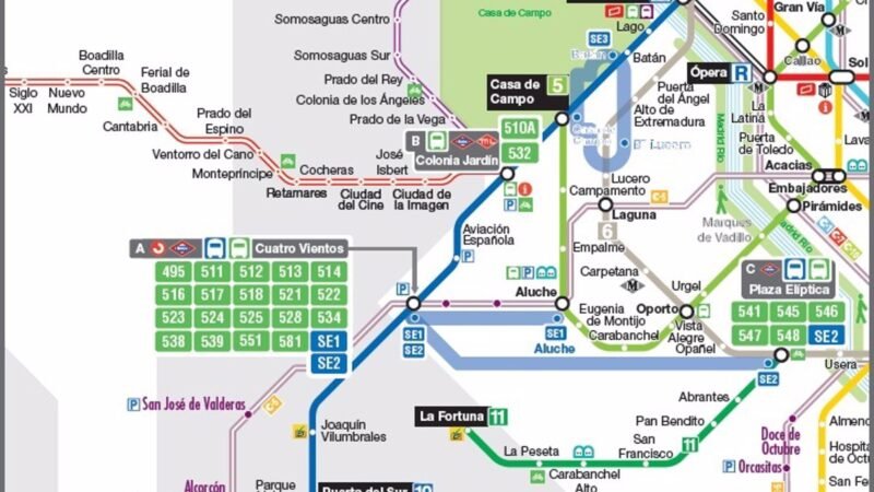 Alternativas de transporte público en Madrid