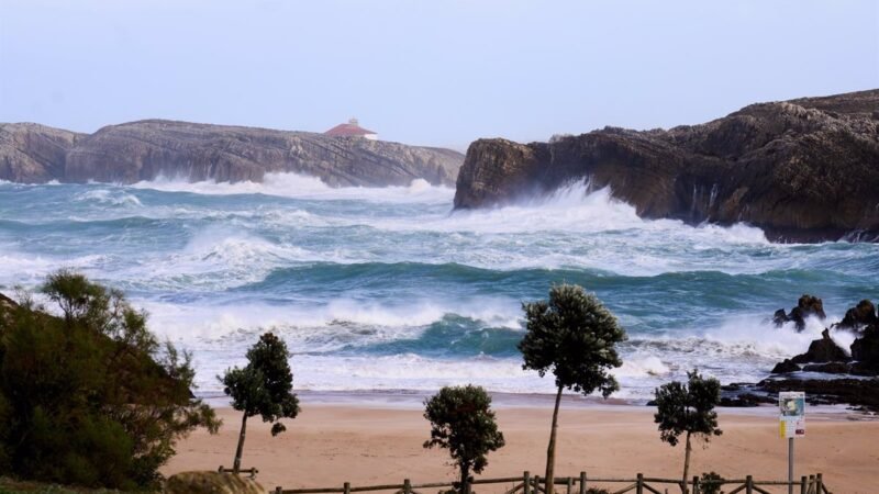 Aviso amarillo en Cantabria por viento y condiciones costeras