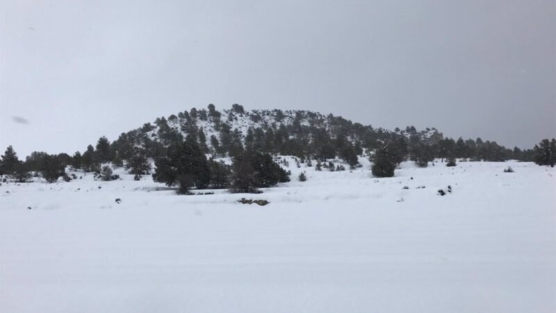 Aviso amarillo por nevadas en La Rioja este lunes