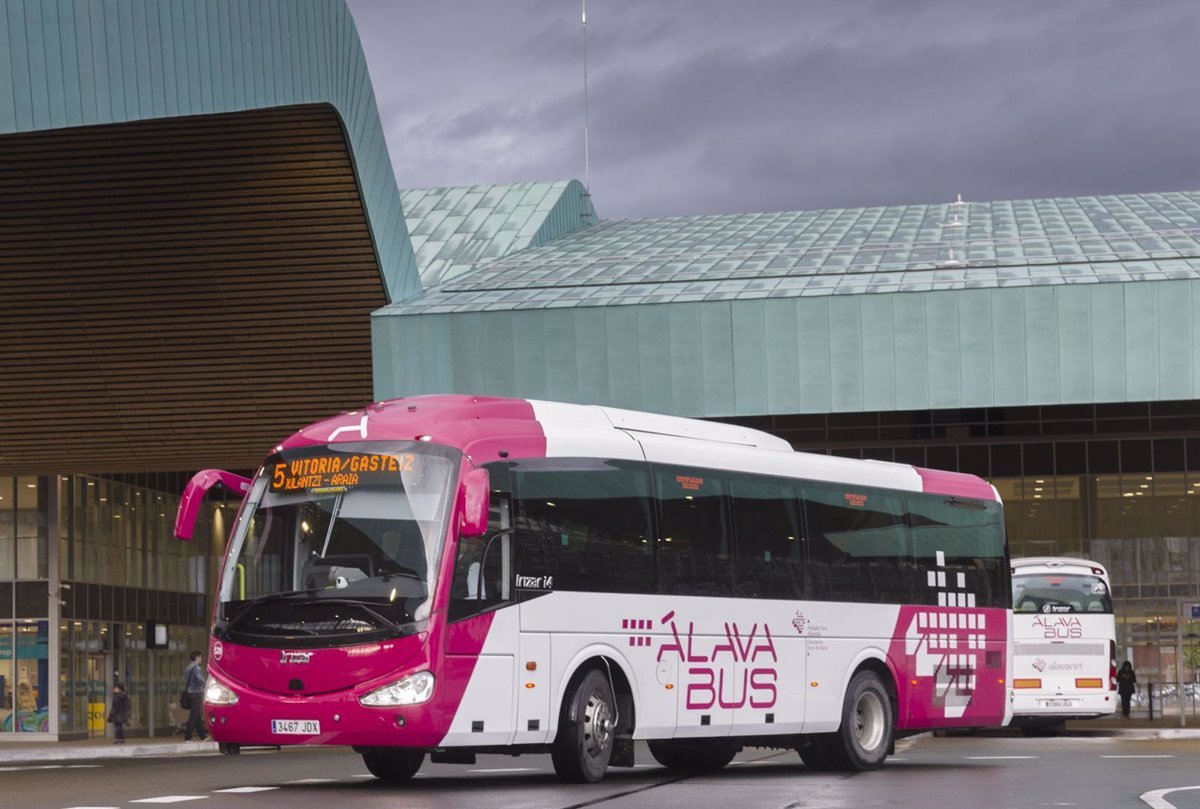 Bonificaciones en transporte regional en Álava hasta enero 31