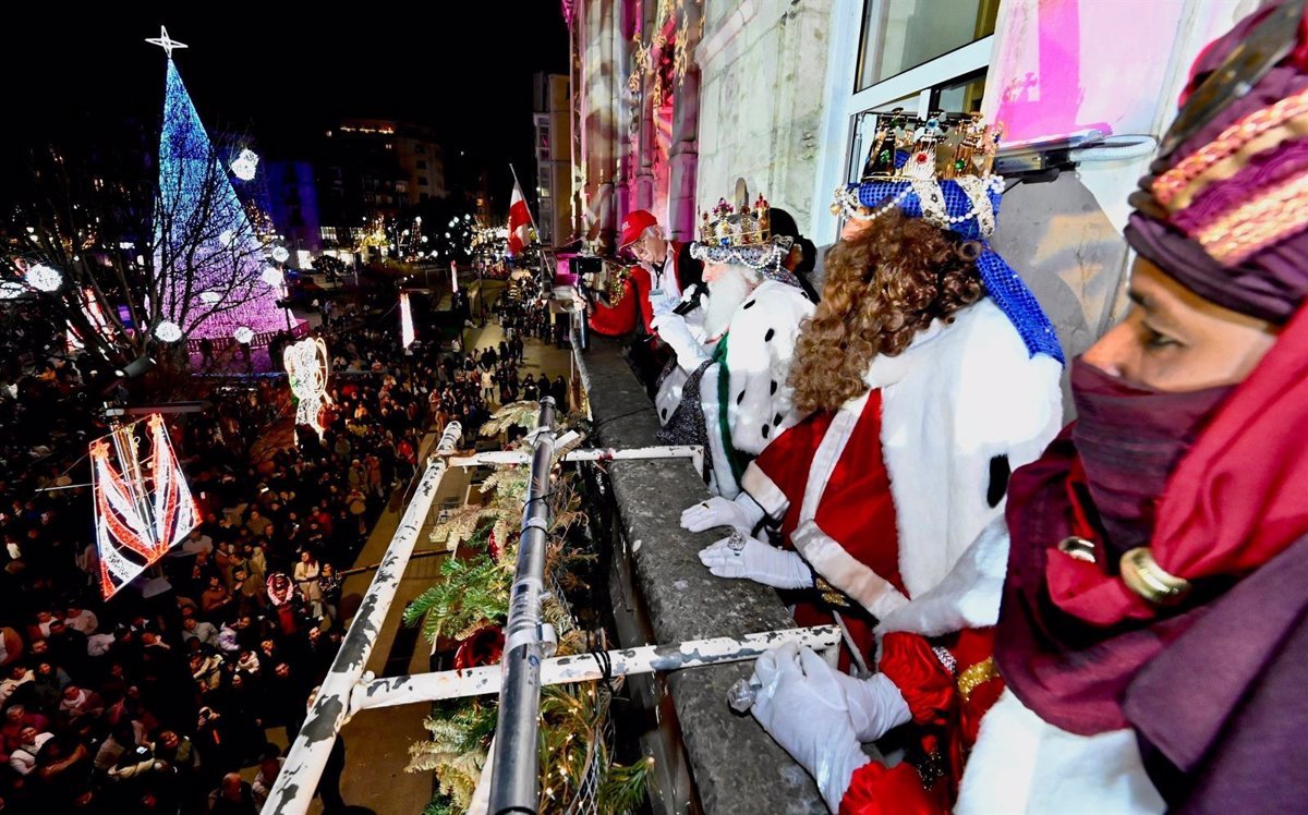 Cabalgata de Reyes Magos en Santander.