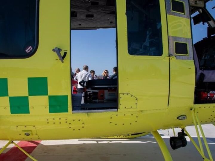 Ciclista herido en Soto en Cameros trasladado en avión a San Pedro