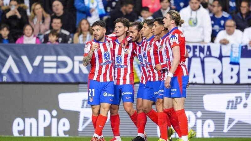 El Atlético de Madrid avanza a octavos en La Rosaleda.