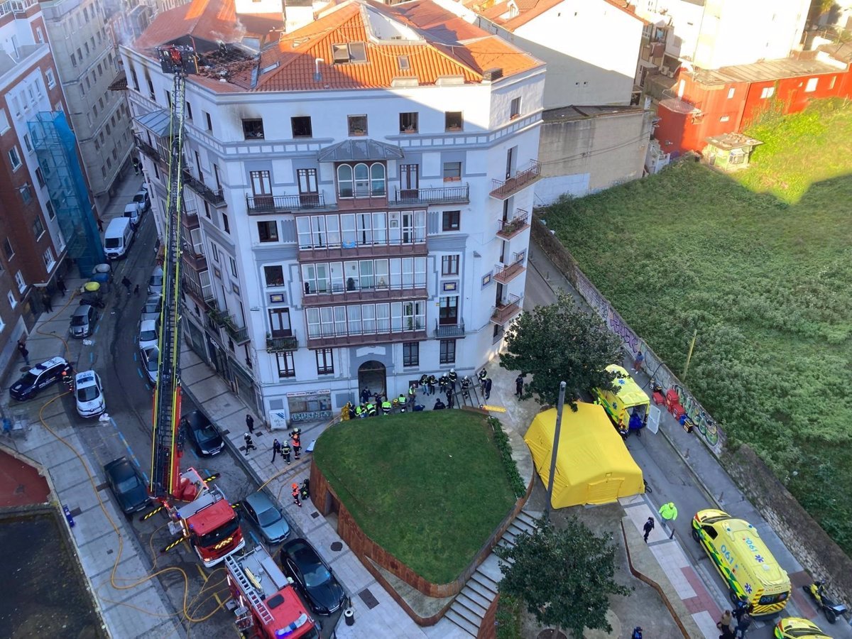 Fallece hombre ingresado por incendio en Santander