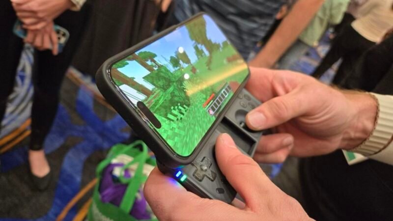 Gamepad móvil inteligente con palancas de efecto Hall