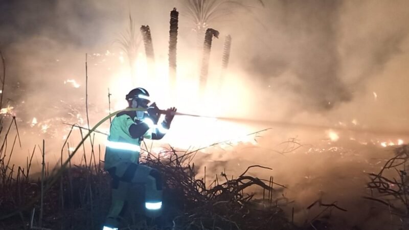 Incendio en rambla de Cocón, Águilas, extinguido.