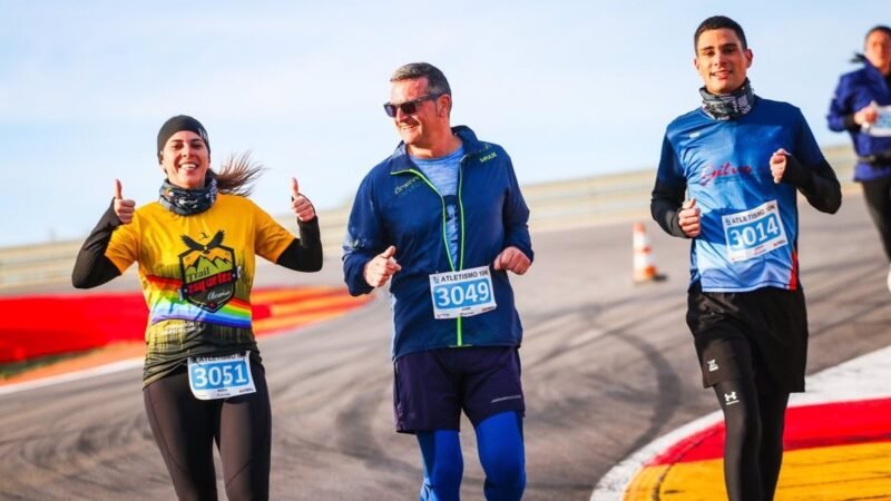 La Invernal de Motorland Aragón: deportistas por los enfermos de Alzheimer.