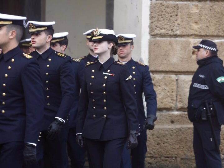 La Princesa Leonor en recepción de «Elcano» en Cádiz