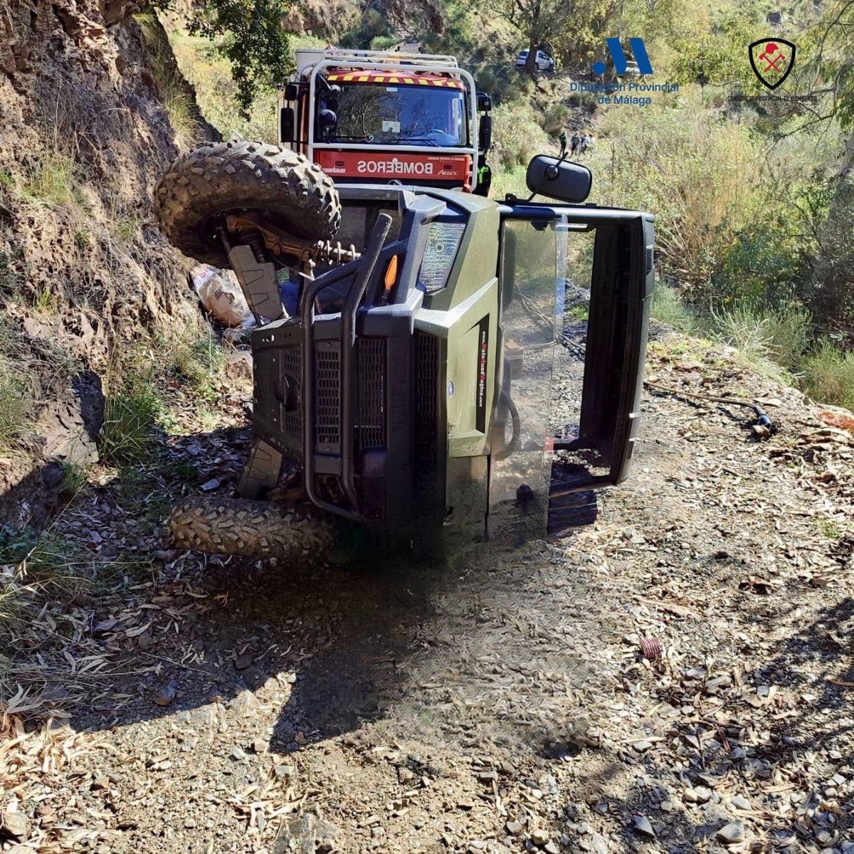 Muerte de hombre en accidente con quad en Totalán (Málaga)