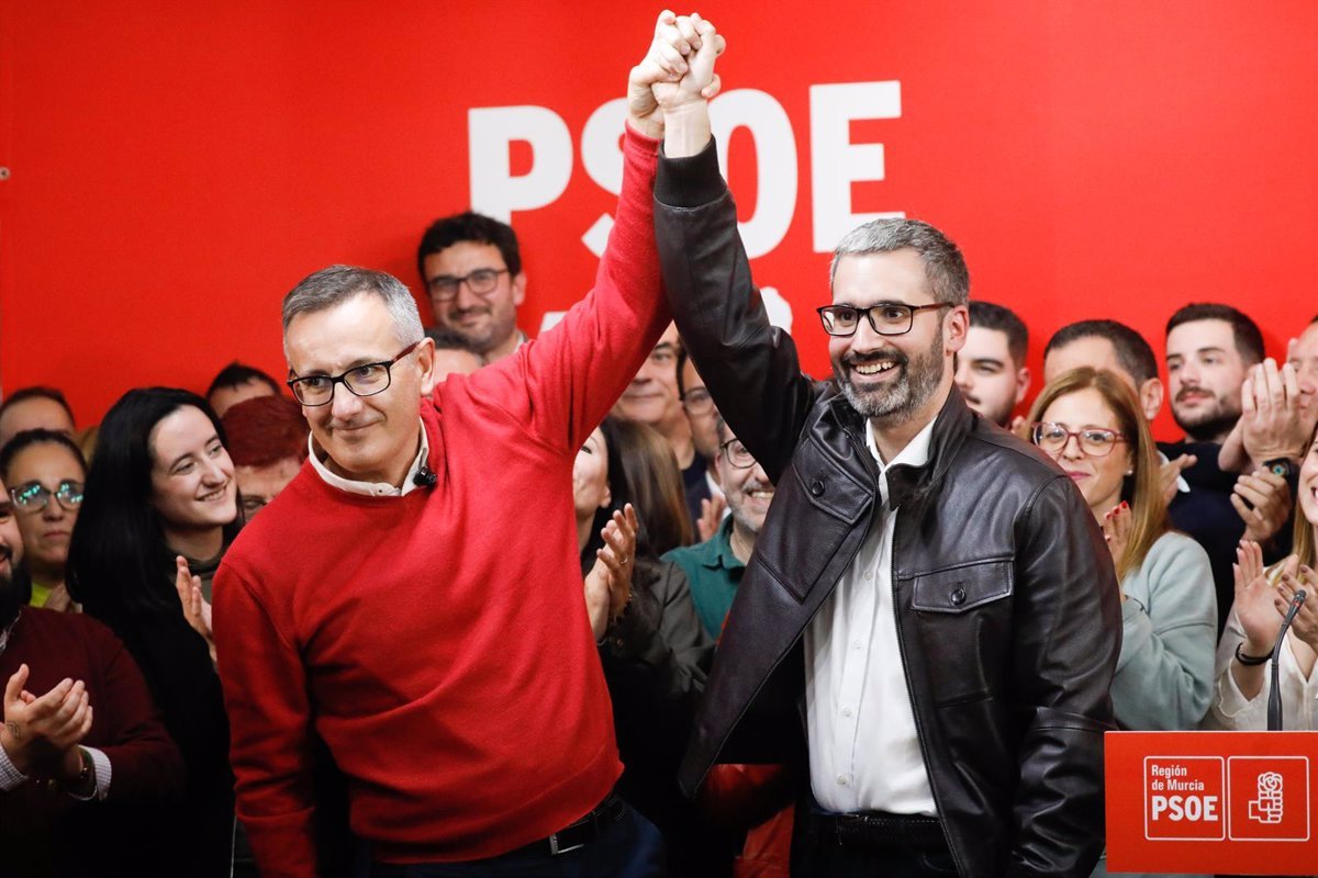 Nuevo secretario general del PSOE Murcia, Francisco Lucas, elegido con el 55% de los votos