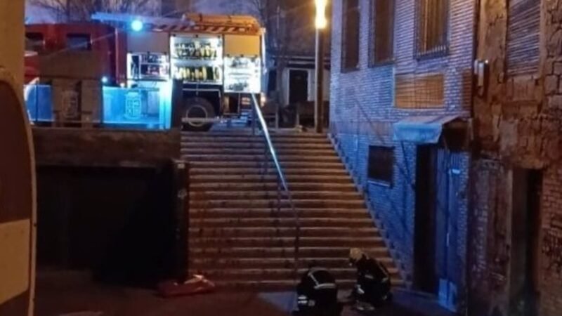 Persona intoxicada por humo en incendio en casa de Mendavia