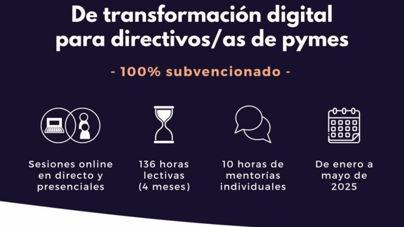 Programa de transformación digital para directivos en Ciudad Real.