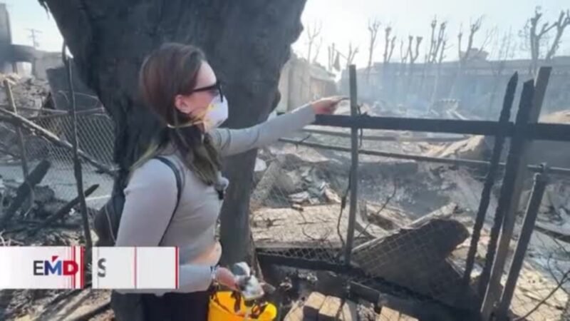 Regreso a casa de los sobrevivientes del incendio en Los Ángeles