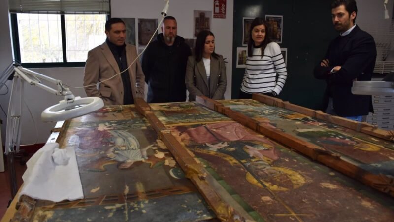 Restauración urgente del retablo de la Cátedra de San Pedro en Belmonte