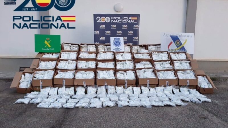 Tráfico internacional de cocaína en cajas de frutas