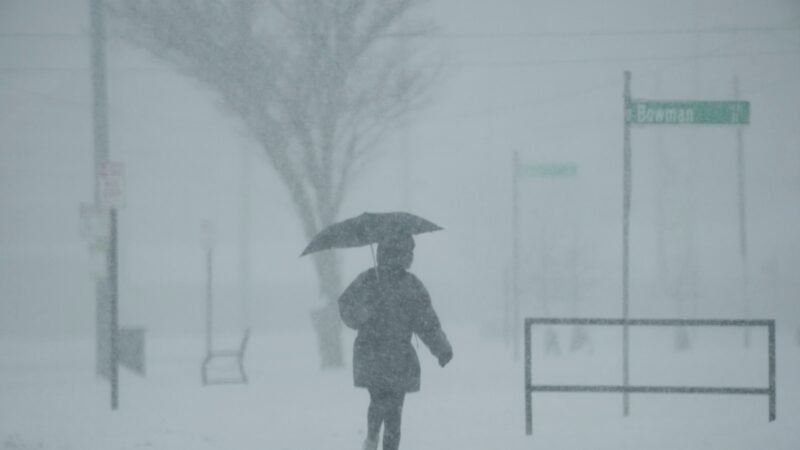 Viviendo la tormenta de nieve en varios estados de EE.UU. en fotos