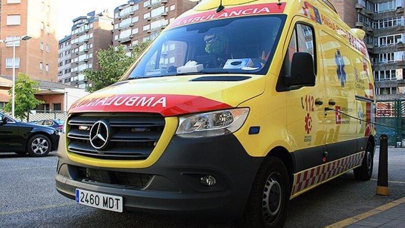Afectado por humo en incendio en Medina de Pomar, Burgos