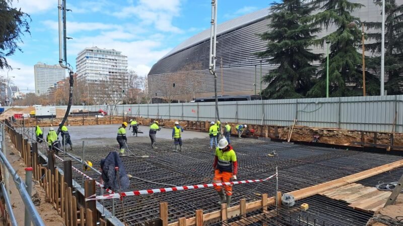 La Comunidad de Madrid ejecuta el 25% de las obras de la nueva estación de metro Santiago Bernabéu
